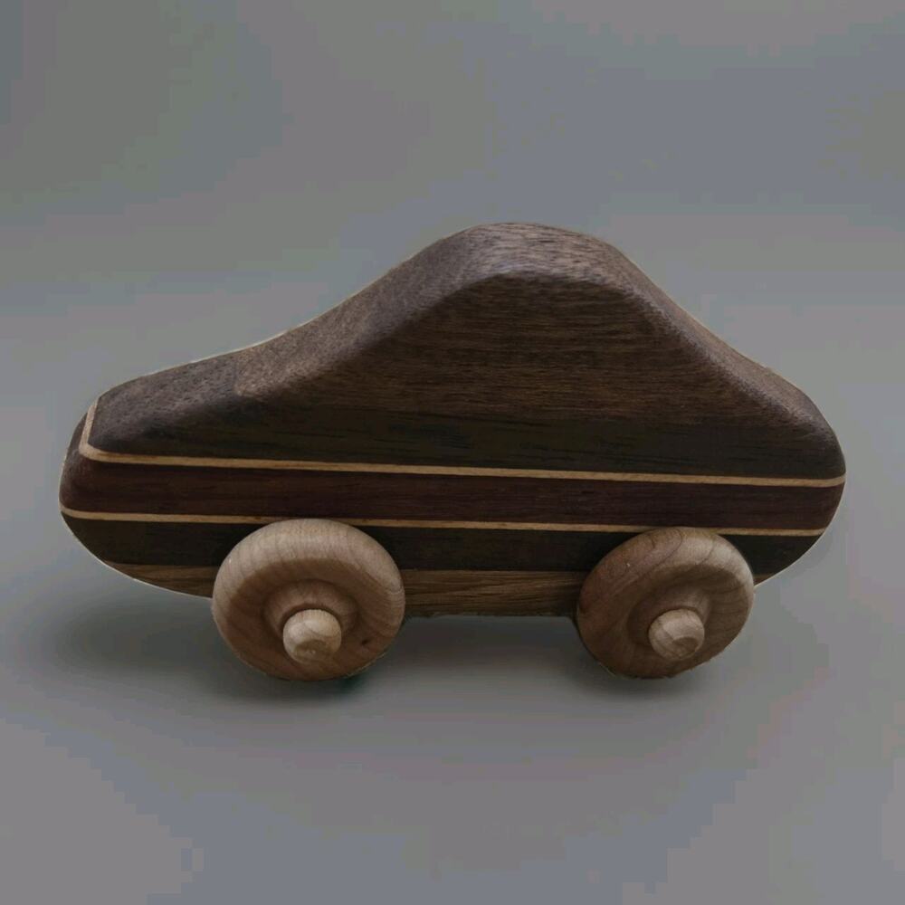 RARE Beautifully Crafted Wood Carved Car Cedar Wood